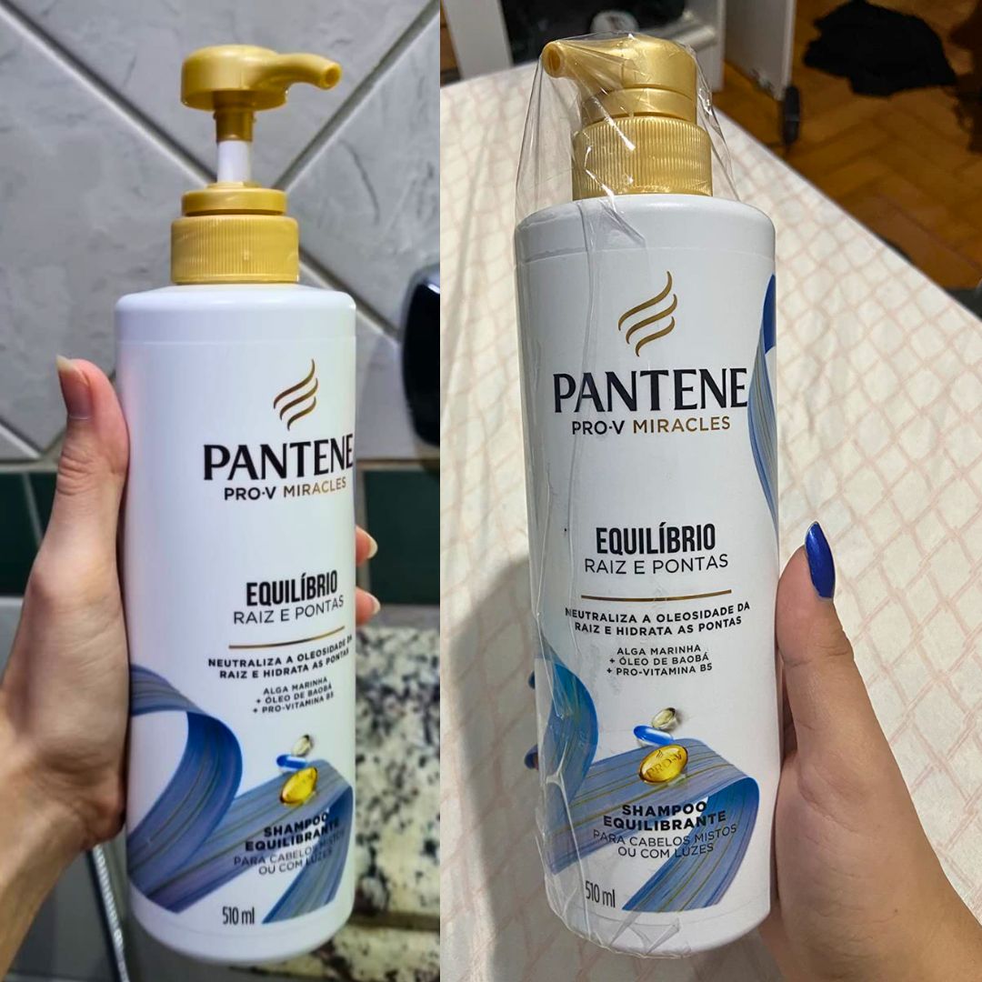 Shampoo Pantene Equilíbrio para cabelos mistos e pontas ressecadas 510 ml Shampoo Pantene Equilíbrio para cabelos mistos e pontas ressecadas 510 ml