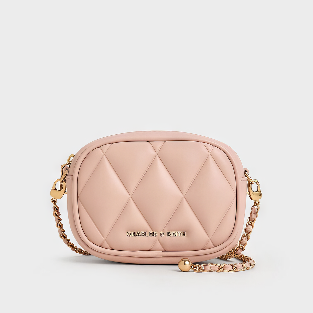 Túi mini chần bông Arwen - Hồng nhạt