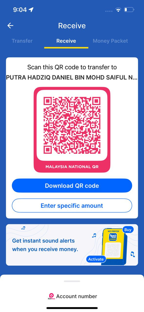 QR Code for Payment