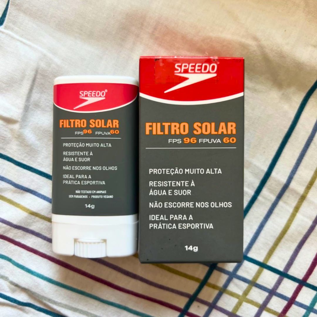 Protetor Solar Facial FPS96 e FPUVA60 Speedo 14g