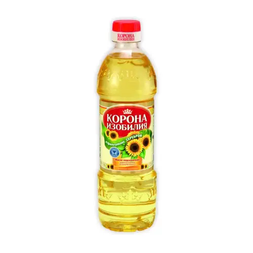 4607015791105 МАСЛО КОРОНА ИЗОБИЛИЯ РАФ.ДЕЗ.ПРЕМИУМ 500 МЛ РЕТ. .webp