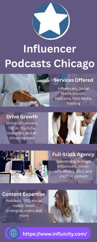 Experience the exciting realm of influencer marketing with interesting Influencer Podcasts in Chicago. Learn from experts and influencers who have actually been there done that  and created a profitable digital media property and shortcut YOUR path to success Stay ahead of the game and discover how you can utilize influencers