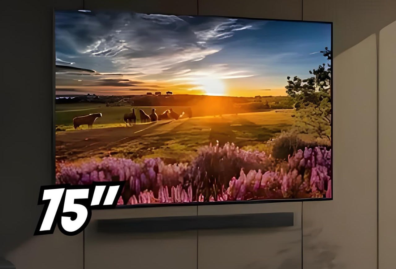 Smart TV QLED 75” 4K Samsung 75Q60D Gaming Hub, AI Energy Mode, Alexa built in, Wi-Fi Bluetooth USB