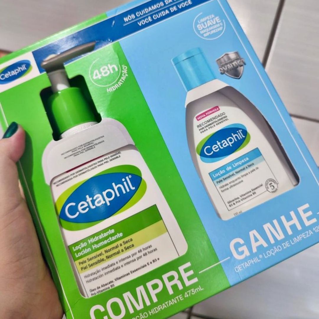 Kit Compre Ganhe Cetaphil Loção Hidra 473ml + Loção Limpeza 120ml