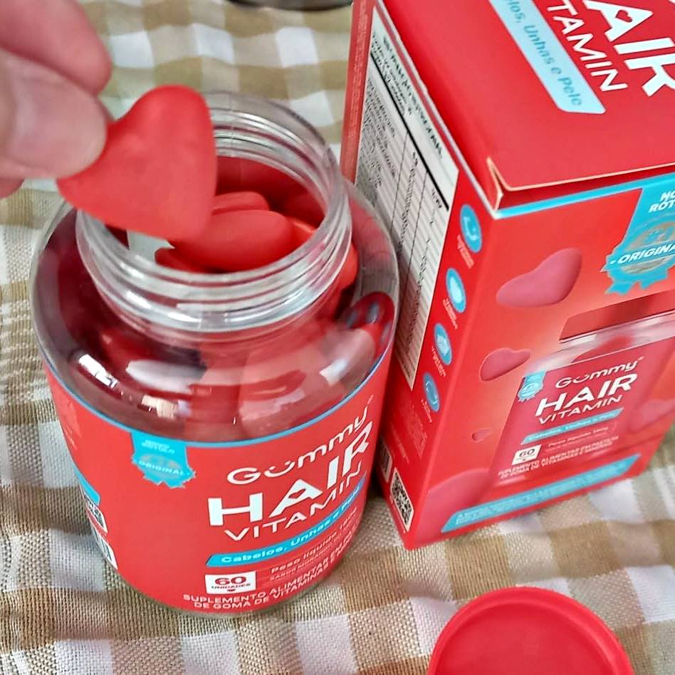Suplemento Alimentar Em Pastilha De Goma 60 unidades Hair Vitamin