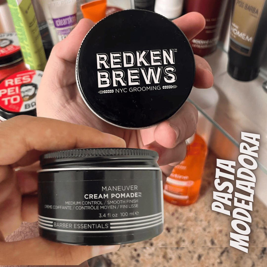 REDKEN Pasta Modeladora – Brews Maneuver Cream Pomade – 100Ml Redken