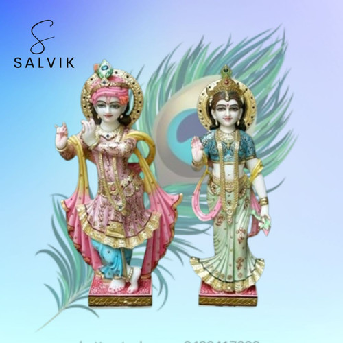 Handcrafted Radha Krishna Murti for Home Temple | Salvik.jpg