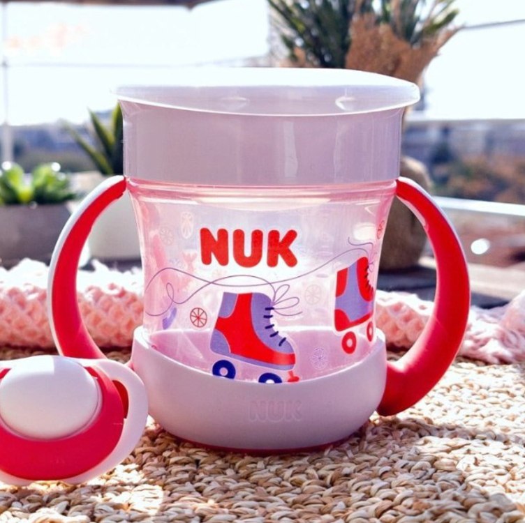 NUK Copo Mini Magic Cup 360º Com Alça Evolution 160Ml– Girl Vermelho