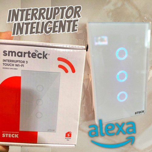 Steck, Interruptor Inteligente 4×2”, Touch Wi Fi Steck Ambiente Conectado, 3 Módulos, Bivolt, Branco.jpg