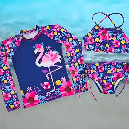 Kit 3 Peça Blusa Pro Uv 50 + Biquíni + Top Infantil Juvenil.jpg