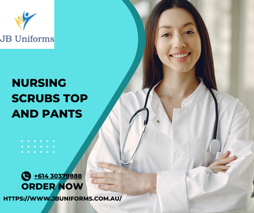 Nursing Medical Scrubs Top and Pants Uniforms.png