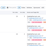 Lost Backlinks