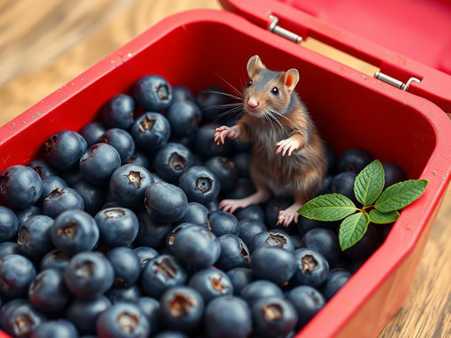 www.naked-ai.art - A red box of blue berries with a rat dancing inside.jpg