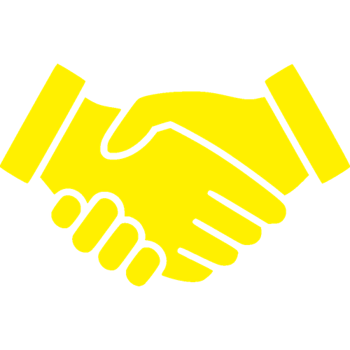 [CITYPNG.COM]Handshake Yellow Icon Symbol FREE PNG 1000x1000.png
