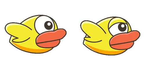 flappy bird flying animated custom cursor.webp