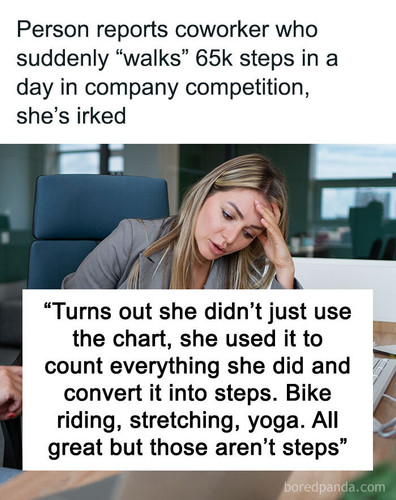 reporting coworker cheating walking competition sharing.jpg