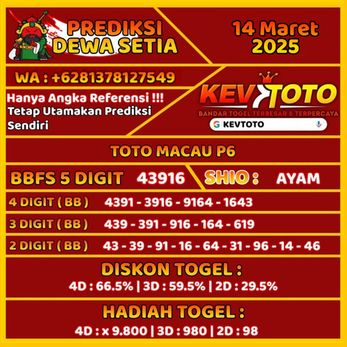 Prediksi Togel 4D Toto Macau P6 Jumat 14 Maret 2025.jpg