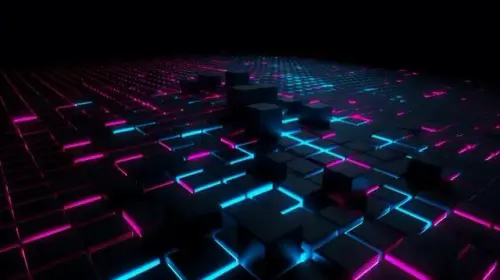 pngtree modern dark gradient background with abstract pink blue and black light image 3617967.webp
