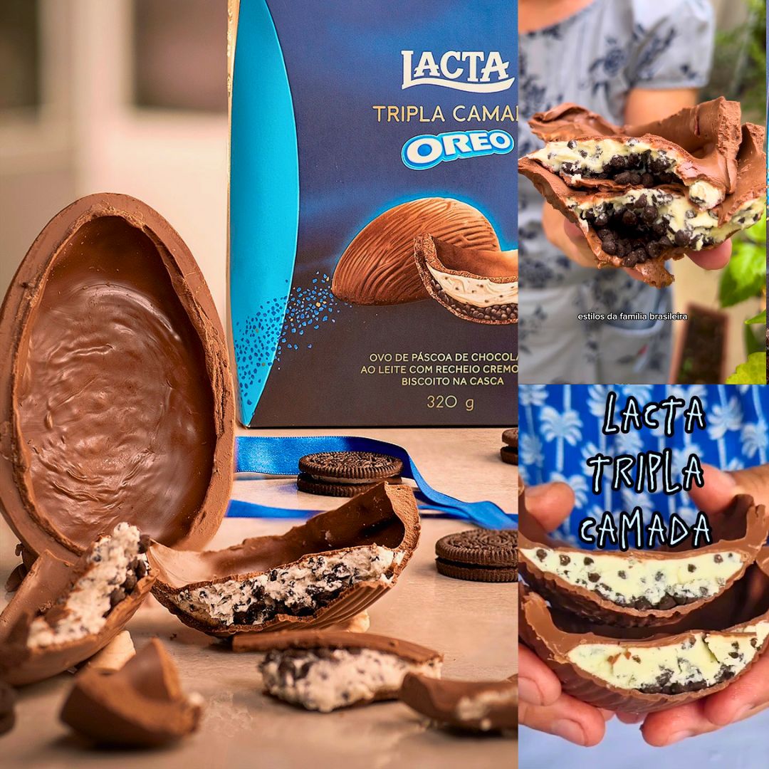 Ovo de Páscoa Tripla Camada Oreo 320G