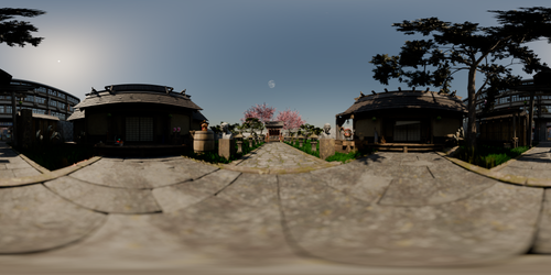 Shrine Panoramic Low Samples Render Test.png