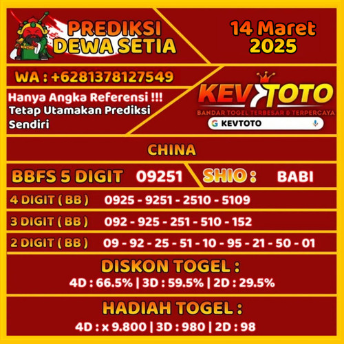 Prediksi Togel Toto 4D China Jumat 14 Maret 2025.jpg