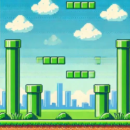 DALL·E 2025 03 13 09.09.35 A pixel art style background inspired by classic 8 bit and 16 bit video g.webp