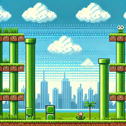 DALL·E 2025 03 13 09.09.41 A pixel art style background inspired by classic 8 bit and 16 bit video g.webp