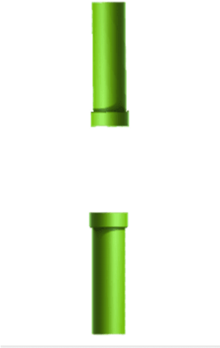 toppng.com flappy bird pipe png steel casing pipe 301x474.png