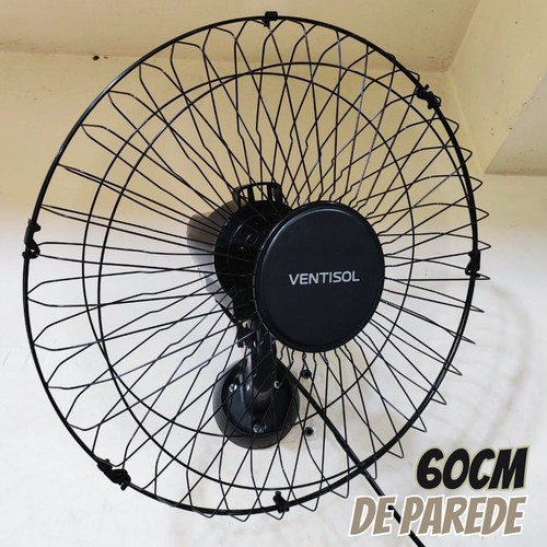 Ventisol Ventilador de Parede Oscilante, 3 Pás Premium, Preto, 60cm, Bivolt.jpg
