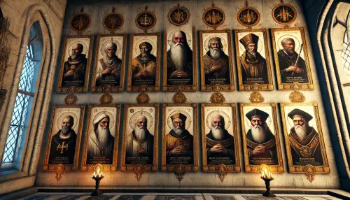 DALL·E 2025 03 14 22.09.30 A medieval style painting showcasing the portraits of the Priors of the S.webp