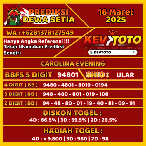 Prediksi Togel Toto 4D Carolina Evening Minggu 16 Maret 2025.jpg