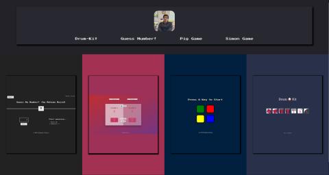 4 Games 1 Website - JavaScript Gaming Platform