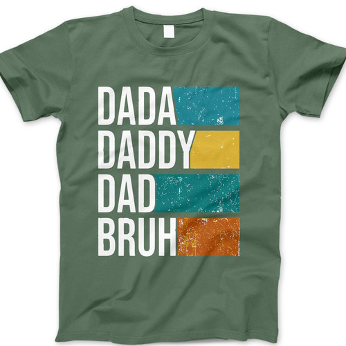 Photograph of four blank t-shirts greys beige and army green. Clipping path included. Ready for your.jpg