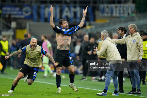Francesco Acerbi centre-back of Internazionale and Italy celebrates after scoring his sides first go.jpg