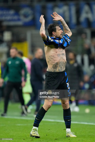 Francesco Acerbi centre-back of Internazionale and Italy celebrates after scoring his sides first go.jpg