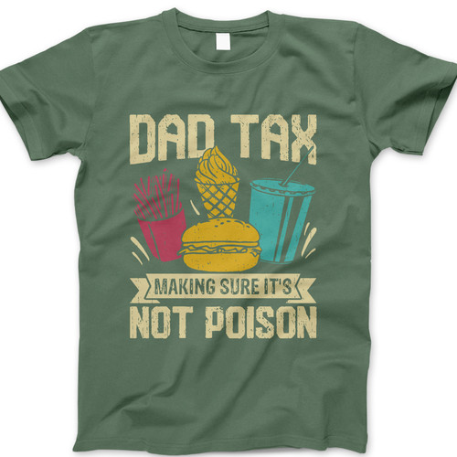 Photograph of four blank t-shirts greys beige and army green. Clipping path included. Ready for your.jpg