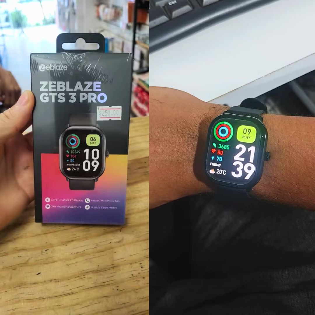 Zeblaze-Smartwatch GTS 3 Pro para homens e mulheres, tela HD AMOLED, rastreamento de saúde e fitness, IP68 impermeável, novo