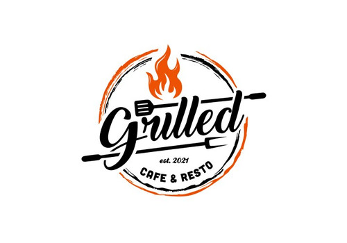 vintage retro flame grill barbecue logo design vector 40227503.jpg