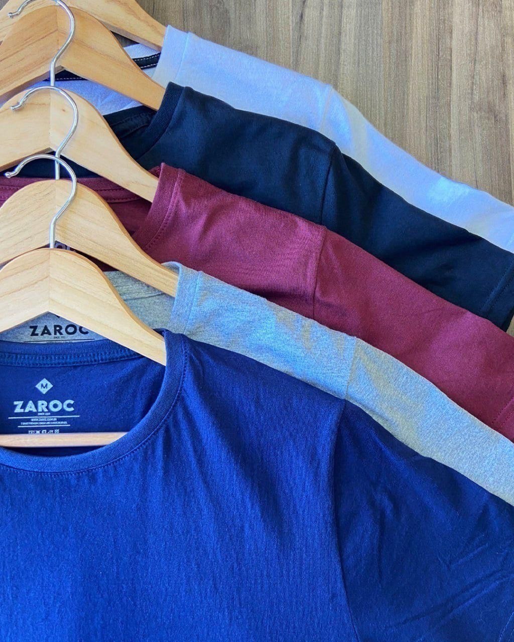 Kit 6 Camiseta Masculina Algodão Confort By Zaroc