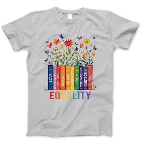 Photograph of four blank t-shirts greys beige and army green. Clipping path included. Ready for your.jpg