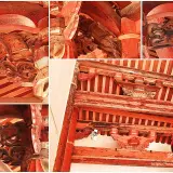 00015 鳳儀書院棟架，琴棋書畫木雕