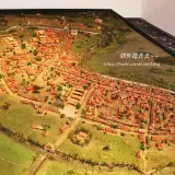 00024 鳳山新城模型，城牆像鞋子