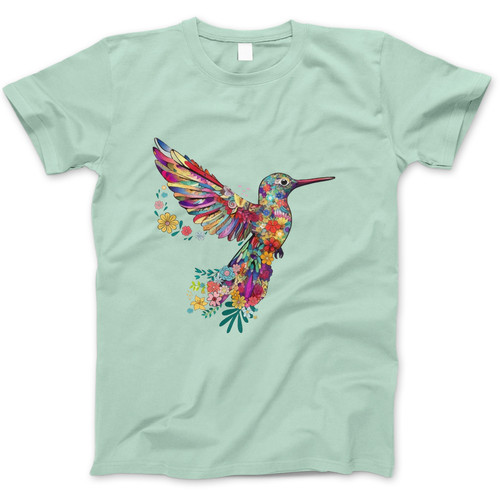Photograph of four blank t-shirts greys beige and army green. Clipping path included. Ready for your.jpg