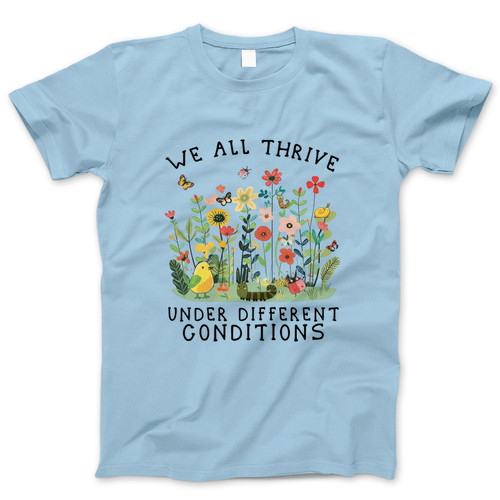 Photograph of four blank t-shirts greys beige and army green. Clipping path included. Ready for your.jpg