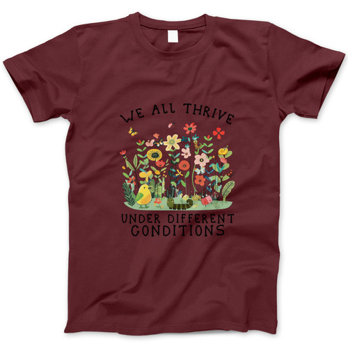 Photograph of four blank t-shirts greys beige and army green. Clipping path included. Ready for your.jpg