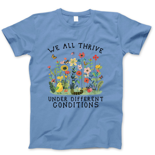 Photograph of four blank t-shirts greys beige and army green. Clipping path included. Ready for your.jpg