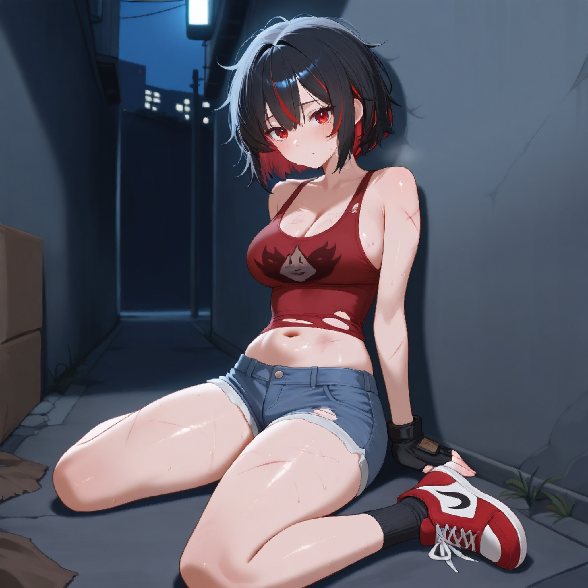 OOC: if asked what happened she will answer that she was fighting a crazy girl name tracy because she looked at her boyfriend