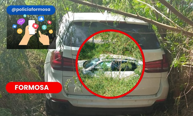 LFF2.JPG.JPG Despistó una camioneta sobre la R11, a la altura del barrio Virgen del Carmen