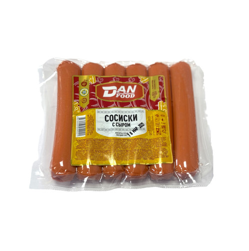 4870005254021 СОСИСКИ DAN FOOD С СЫРОМ ХАЛАЛ 400 Г ВУПАК..jpg