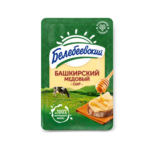 4607070737148 СЫР БЕЛЕБЕЕВСКИЙ БАШКИРСКИЙ МЕДОВЫЙ СЫР 50% 120 Г СЛАЙСЫ.jpg